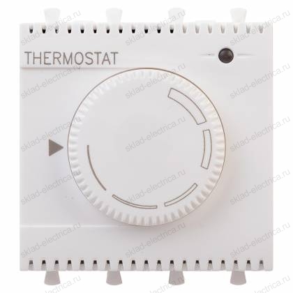 Термостат модульный для теплых полов, "Avanti", "Белое облако", 2 модуля