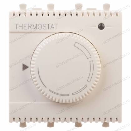 Термостат модульный для теплых полов, "Avanti", "Ванильная дымка", 2 модуля