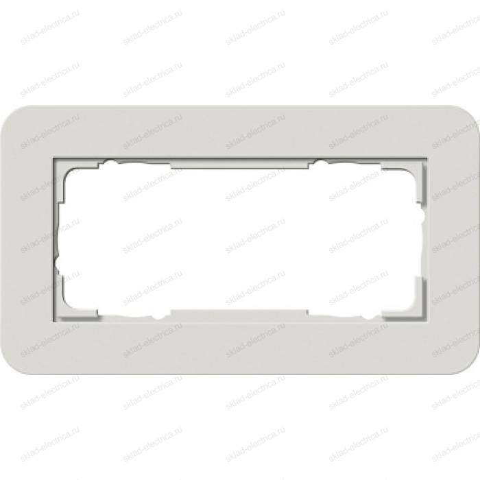 Рамка светло-серая/антрацит 2-ая без перегородки Gira E3