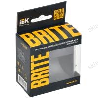 BRITE Подсветка светодиодная встраиваемая ПЛ20-БрГ графит IEK