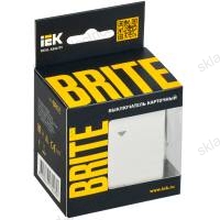 BRITE Выключатель карточный 30А ВС10-1-8-БрБ белый IEK