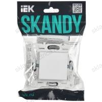 SKANDY Выключатель 1-клавишный 10А SK-V01W арктический белый IEK