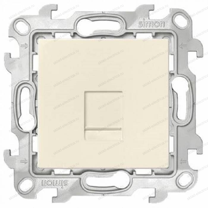 Розетка компьютерная RJ45 кат 5e UTP Simon 24 Harmonie, слоновая кость