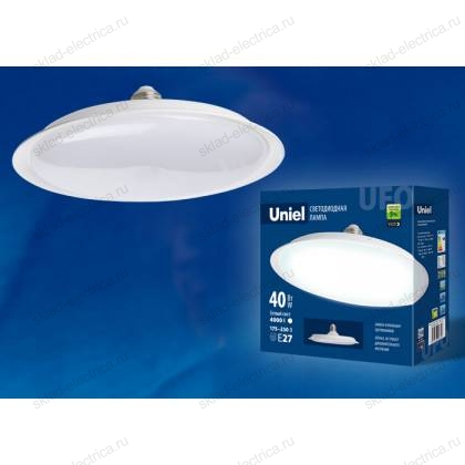 LED-U220-40W/4000K/E27/FR PLU01WH