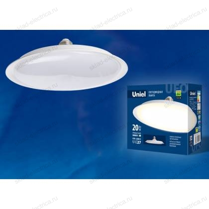 LED-U165-20W/3000K/E27/FR PLU01WH