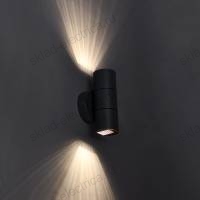 LIGHTING Светильник уличный 5113 настенный под лампу 2хGU10 IP65 черный IEK