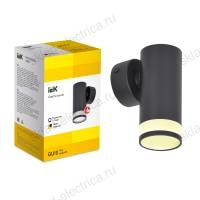 LIGHTING Светильник 4008 накладной настенный под лампу GU10 черный IEK