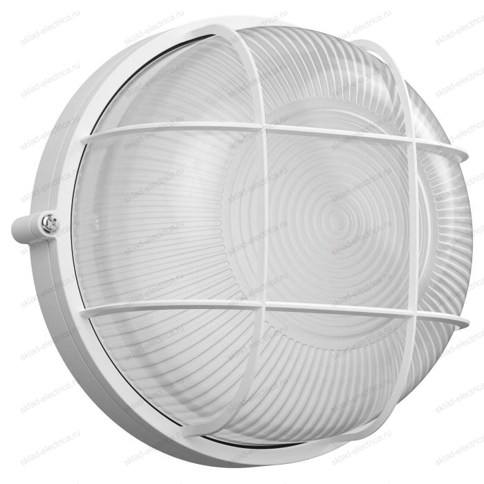 Светильник НПП1302 белый/круг с реш.60Вт IP54 IEK