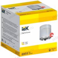 LIGHTING Светильник 4014 накладной потолочный поворотный под лампу GX53 хром IEK