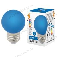 LED-G45-1W/BLUE/E27/FR/С