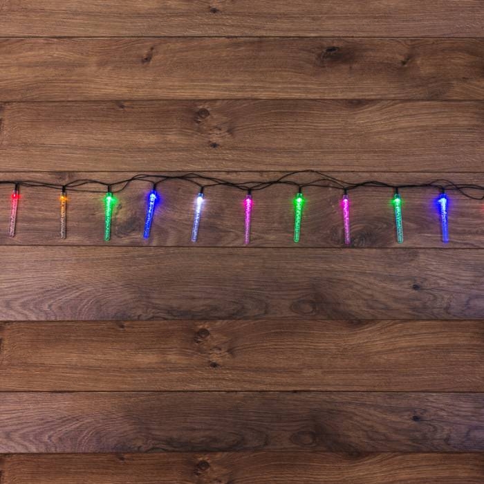 Гирлянда светодиодная "Палочки с пузырьками" 20 палочек, цвет: мультиколор, 2 метра ЭРА ENIOF-08