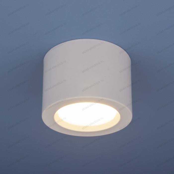 Накладной потолочный светодиодный светильник DLR026 6W 4200K белый матовый
