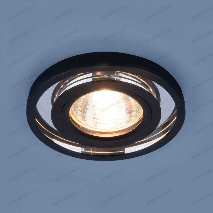 Точечный светодиодный светильник 7021 MR16 SL/BK зеркальный/черный