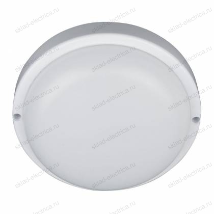 Светильник светодиодный ДБП 8 Вт IP54 круглый пластиковый белый герметичный