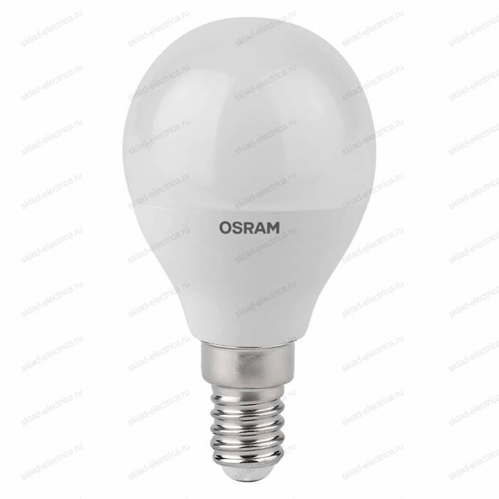 Лампа антибактериальная / Antibacterial светодиодная OSRAM 7,5Вт 806Лм 6500К E14 арт. 4058075561694