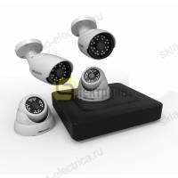 Комплект видеонаблюдения на 2 наружные и 2 внутренние камеры AHD-M (без HDD) 45-0405
