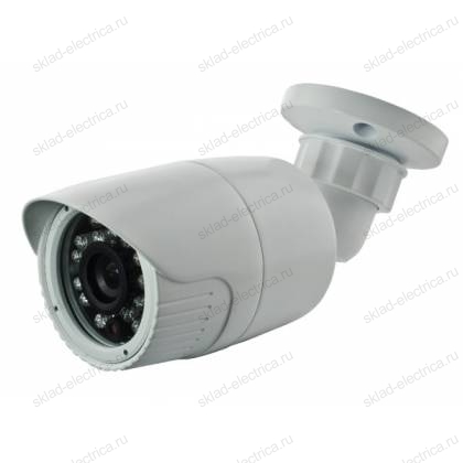 Цилиндрическая уличная камера AHD 1.0Мп (720P), объектив 3.6 мм. , ИК до 20 м. 45-0132