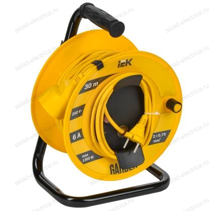 GARDEN Катушка УК30 1 место 2P 2х0,75мм2 30м IEK